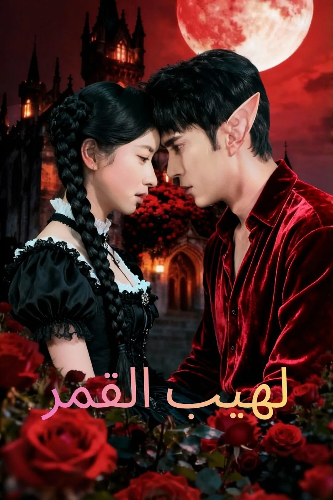 ملصق مسلسل «لهيب القمر»