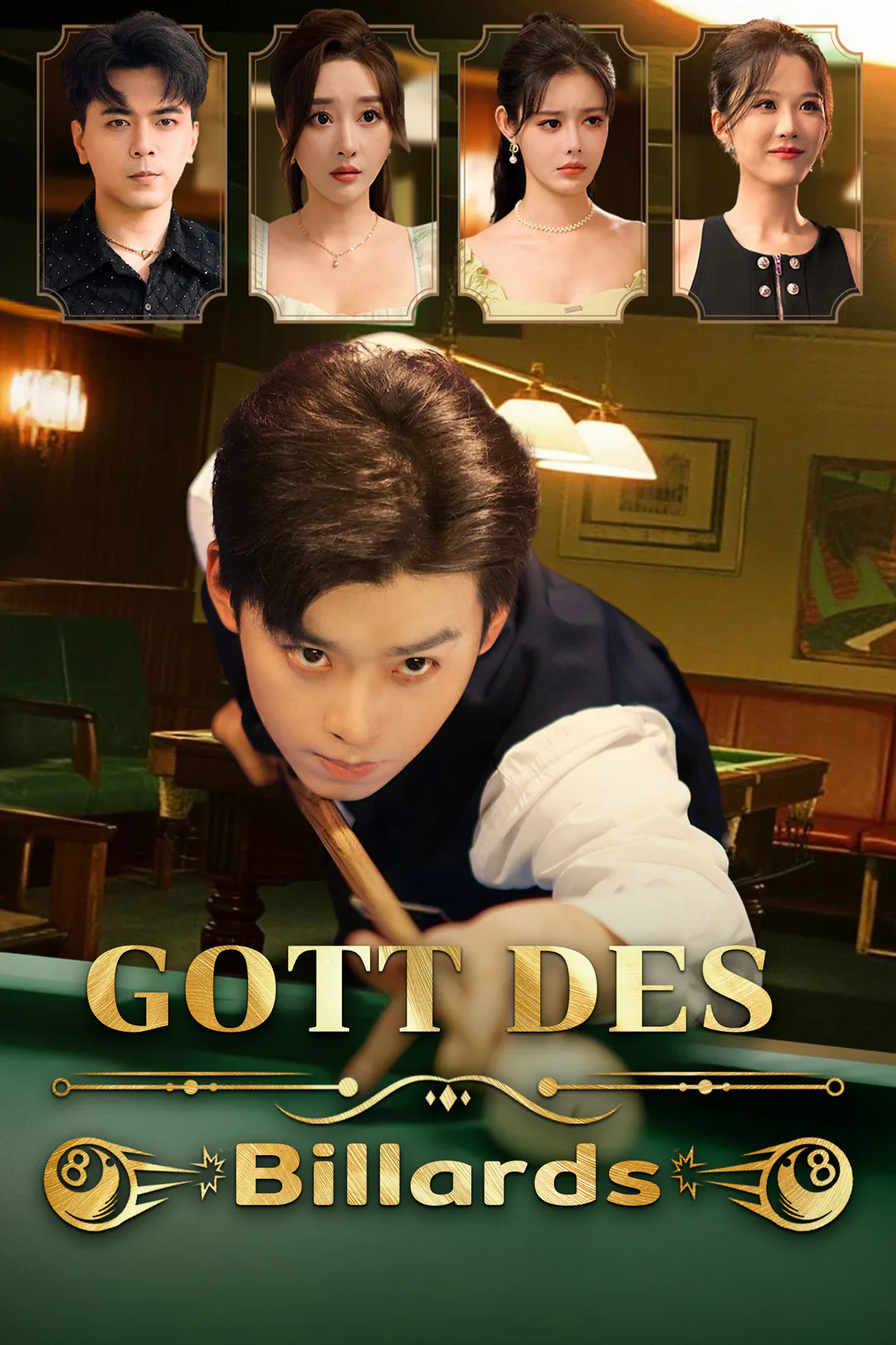 Poster von Gott des Billards