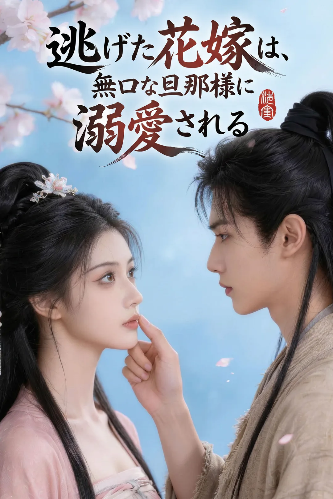 逃げた花嫁は、無口な旦那様に溺愛されるのポスター