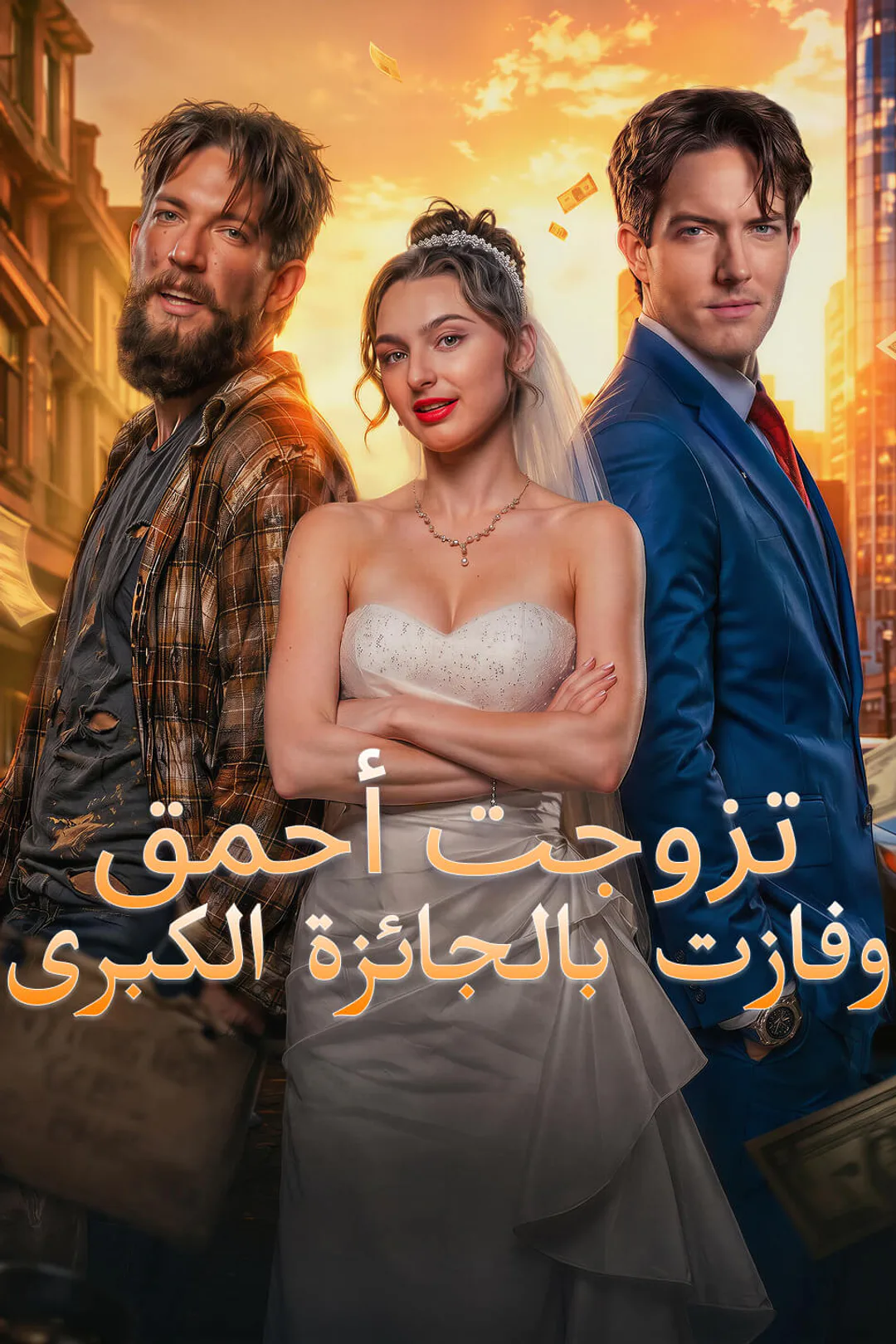 ملصق مسلسل «تزوجت أحمق وفازت بالجائزة الكبرى»