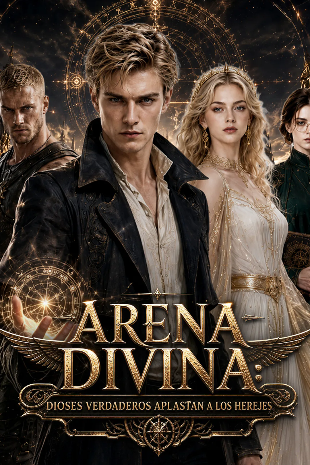 Póster de Arena divina: dioses verdaderos aplastan a los herejes