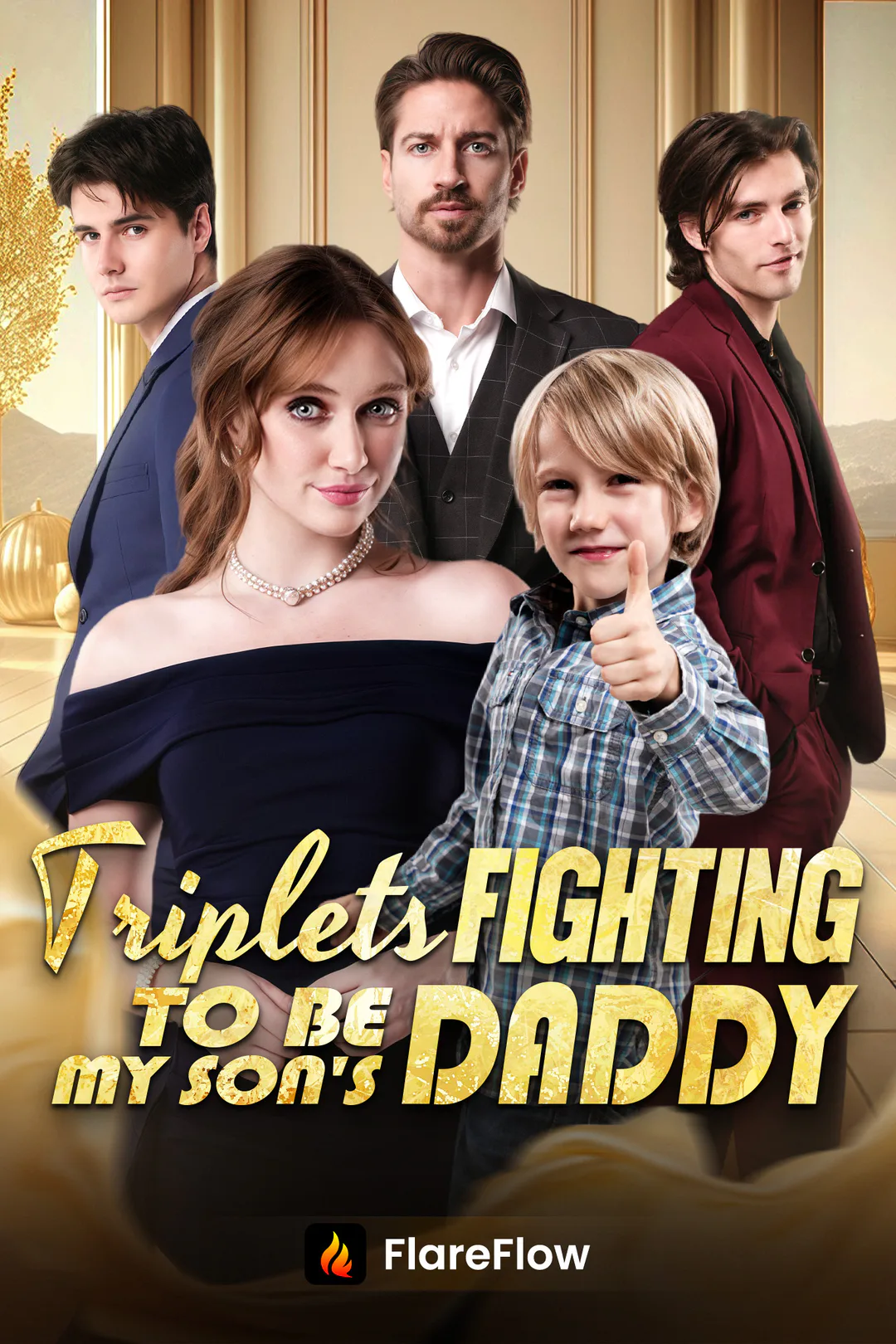 Triplets Fighting to Be My Sons Daddy poster