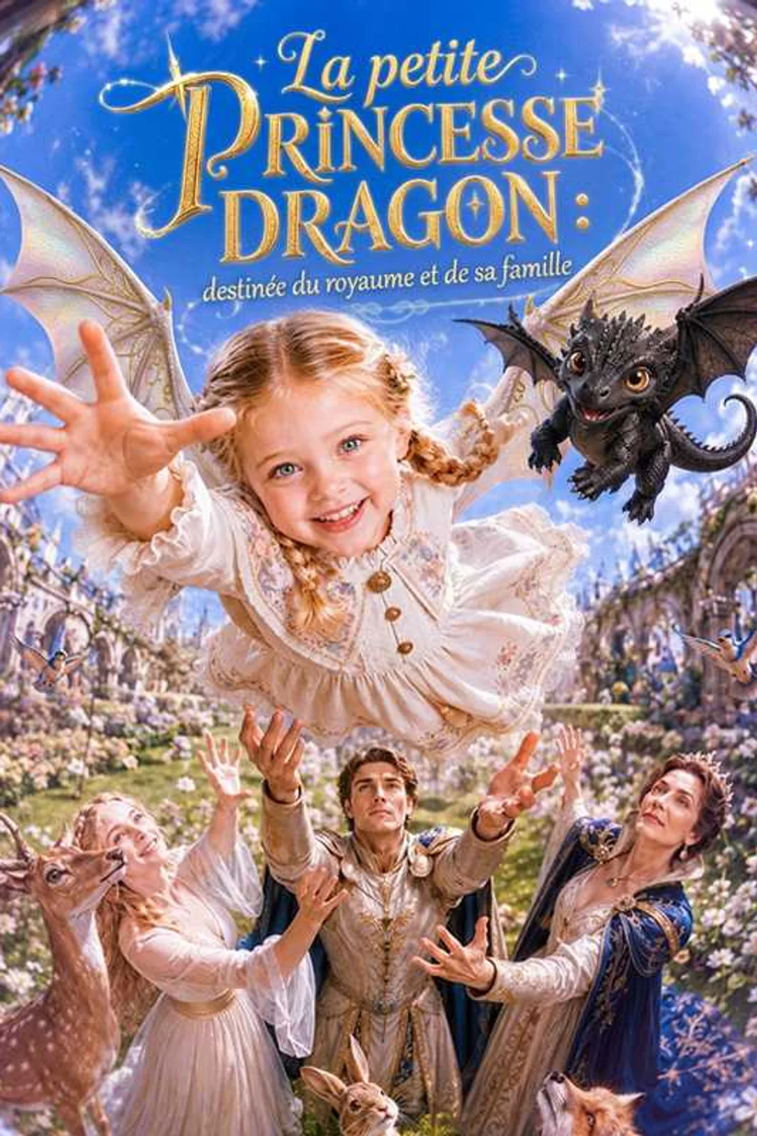 Affiche de La petite princesse dragon : destinée du royaume et de sa famille
