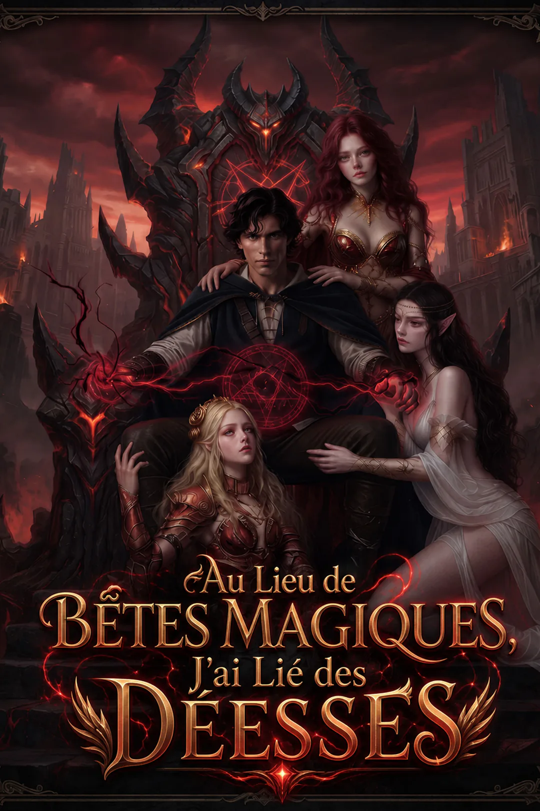 Affiche de Au Lieu de Bêtes Magiques, J'ai Lié des Déesses ！