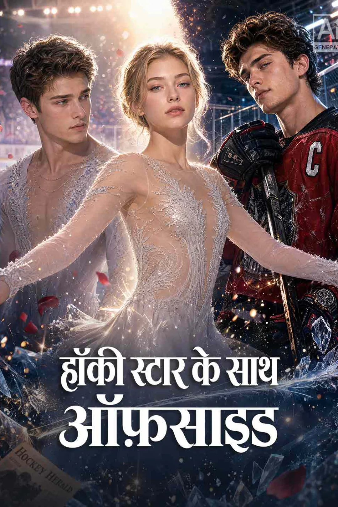 हॉकी स्टार के साथ ऑफ़साइड का पोस्टर