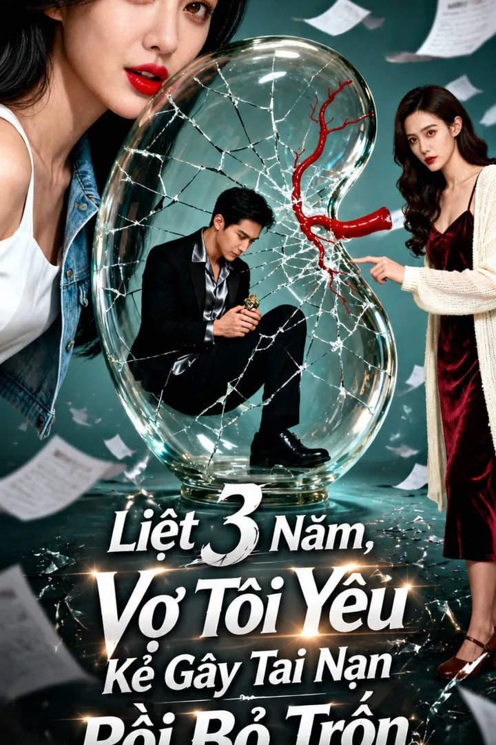 Poster phim Liệt 3 Năm, Vợ Tôi Yêu Kẻ Gây Tai Nạn Rồi Bỏ Trốn