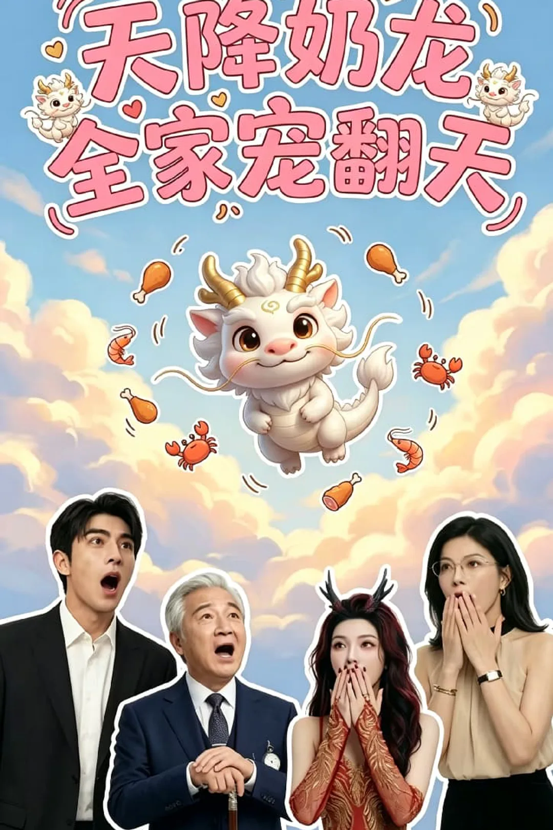 《天降奶龙全家宠翻天》海报