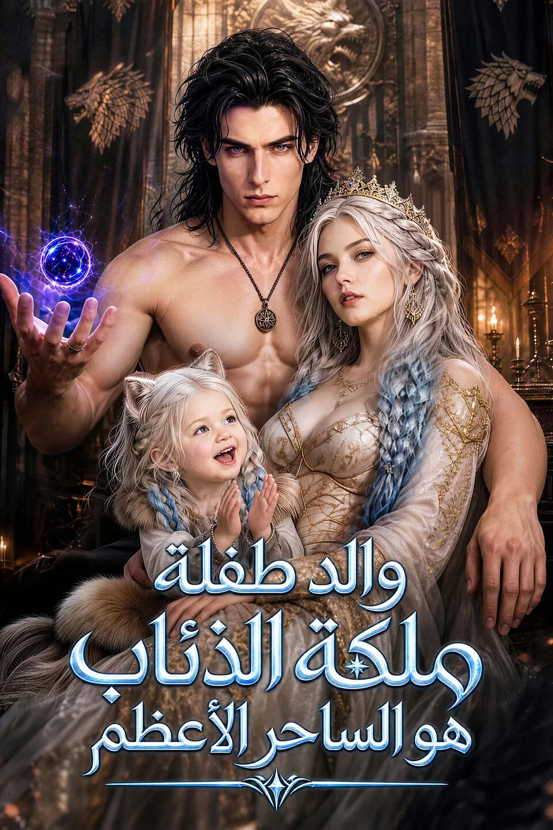 ملصق مسلسل «والد طفلة ملكة الذئاب هو الساحر الأعظم»