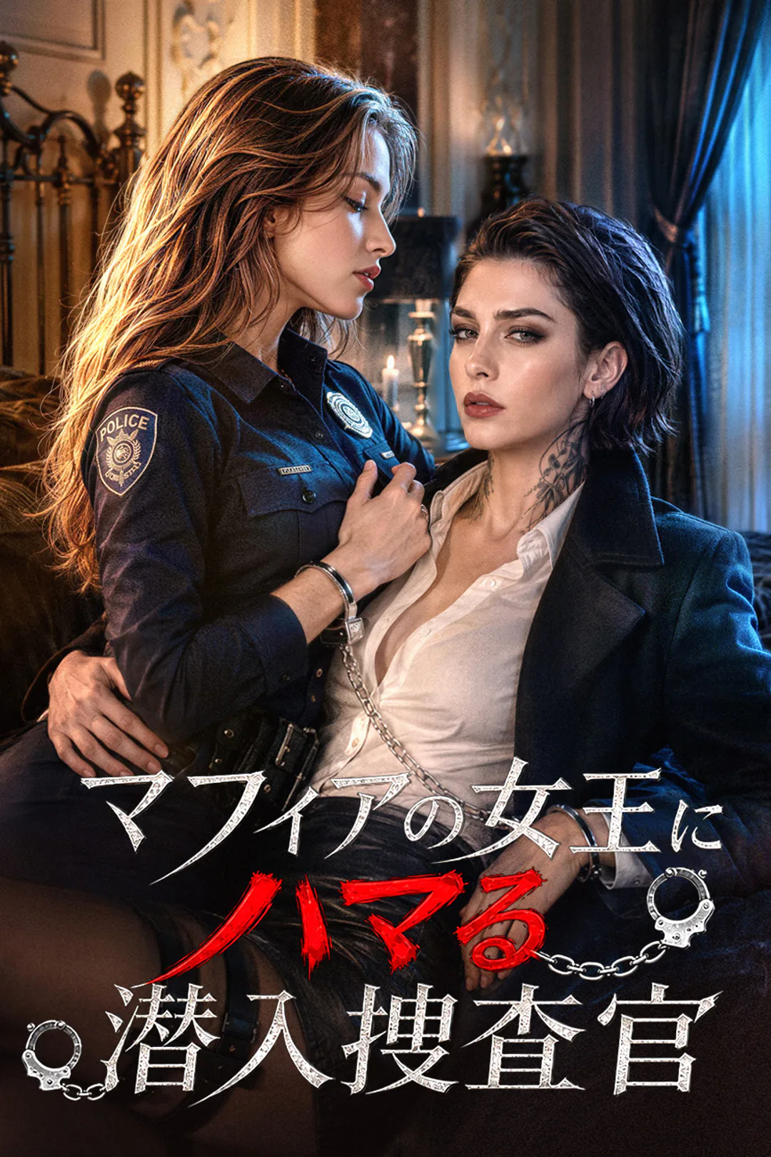 マフィアの女王にハマる潜入捜査官のポスター
