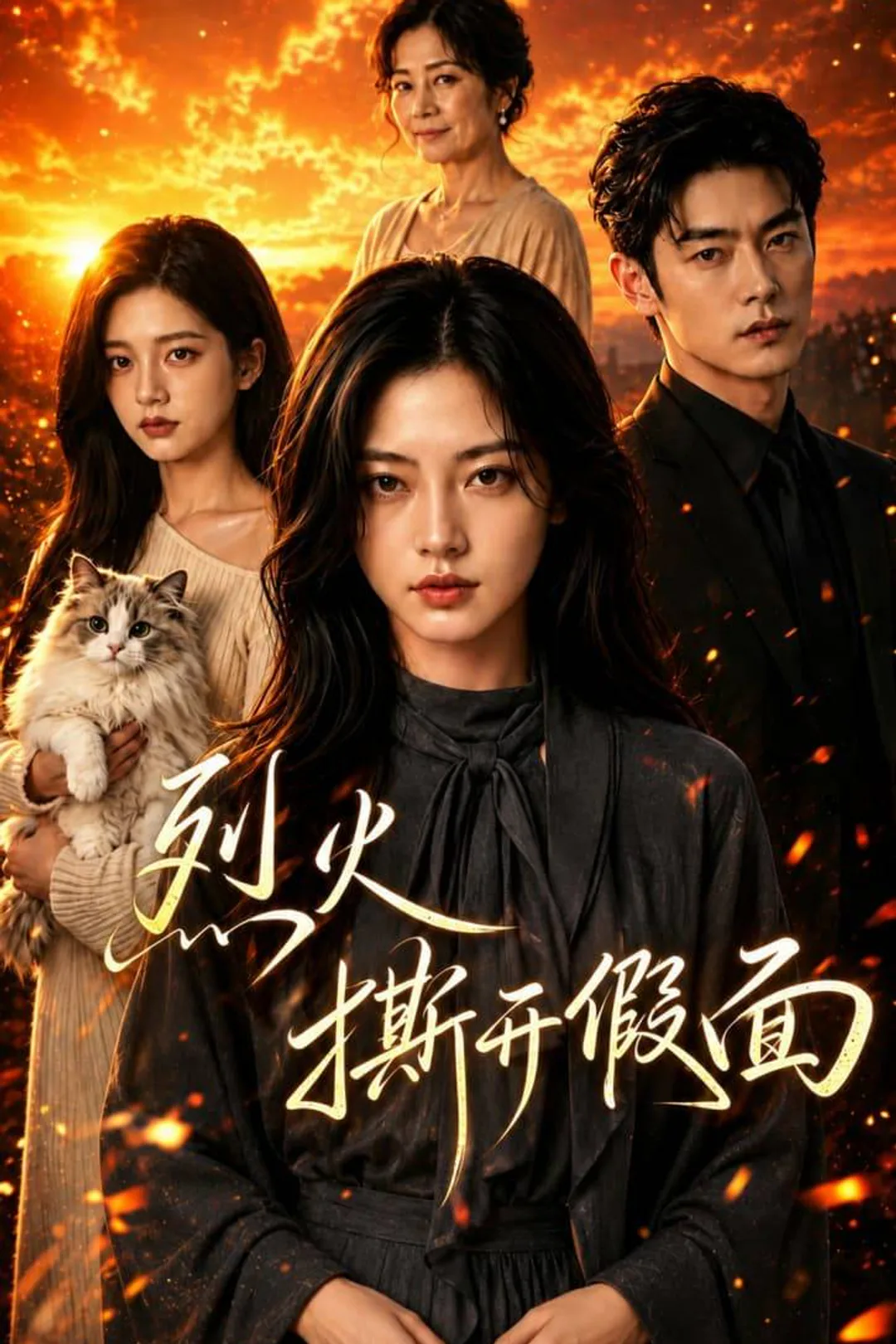 《烈火撕开假面》海报