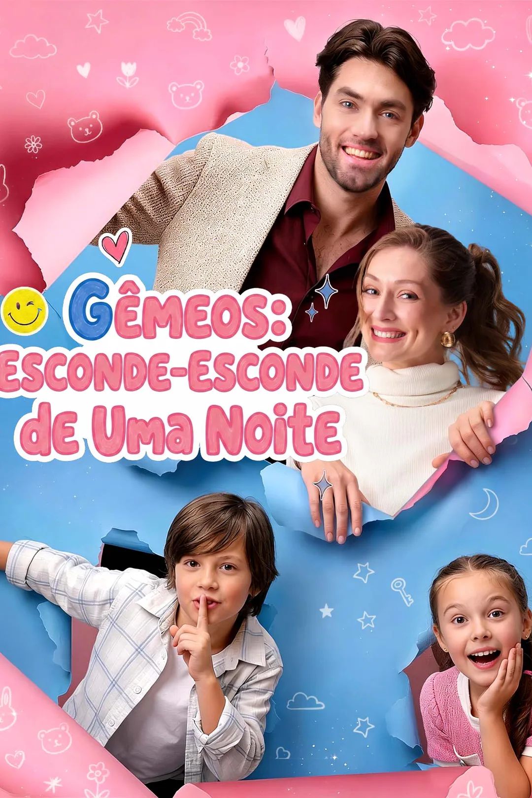 Pôster de Gêmeos: Esconde-Esconde de Uma Noite