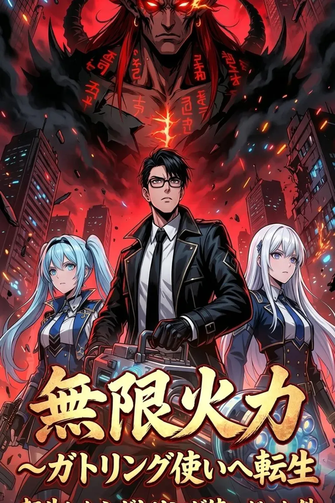 無限火力～ガトリング使いへ転生のポスター