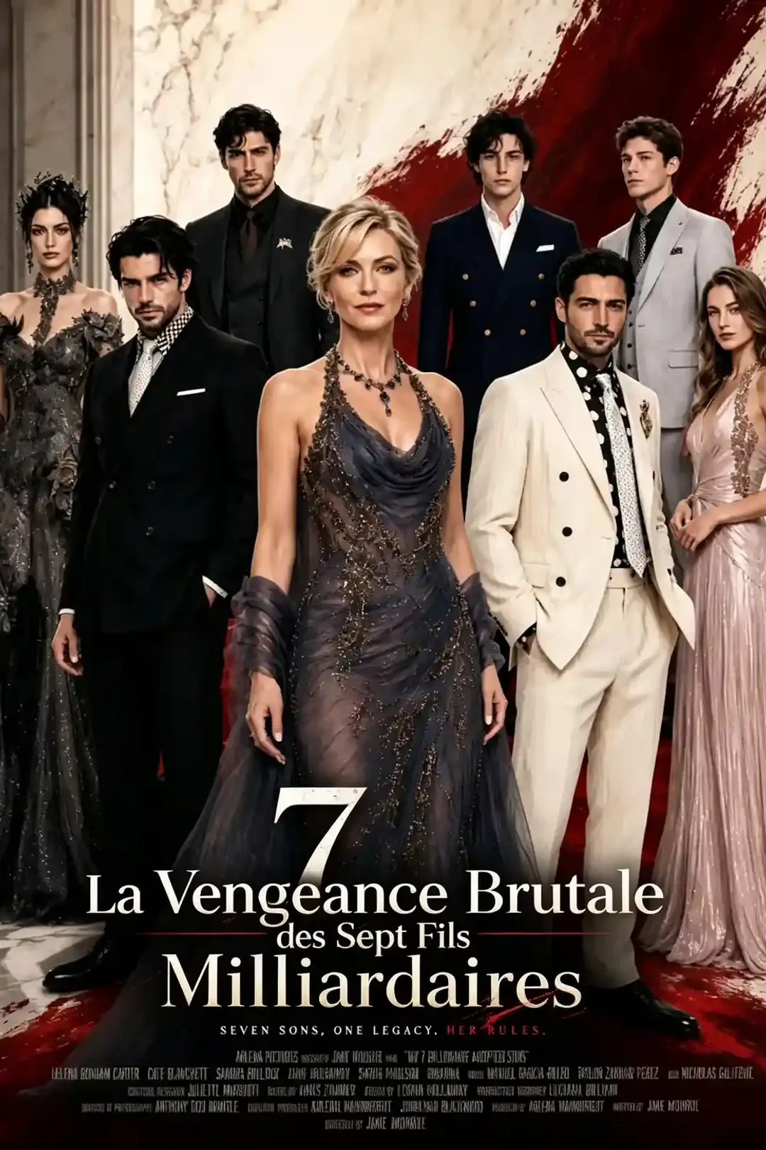 Affiche de La Brutale Vengeance des Sept Fils Milliardaires