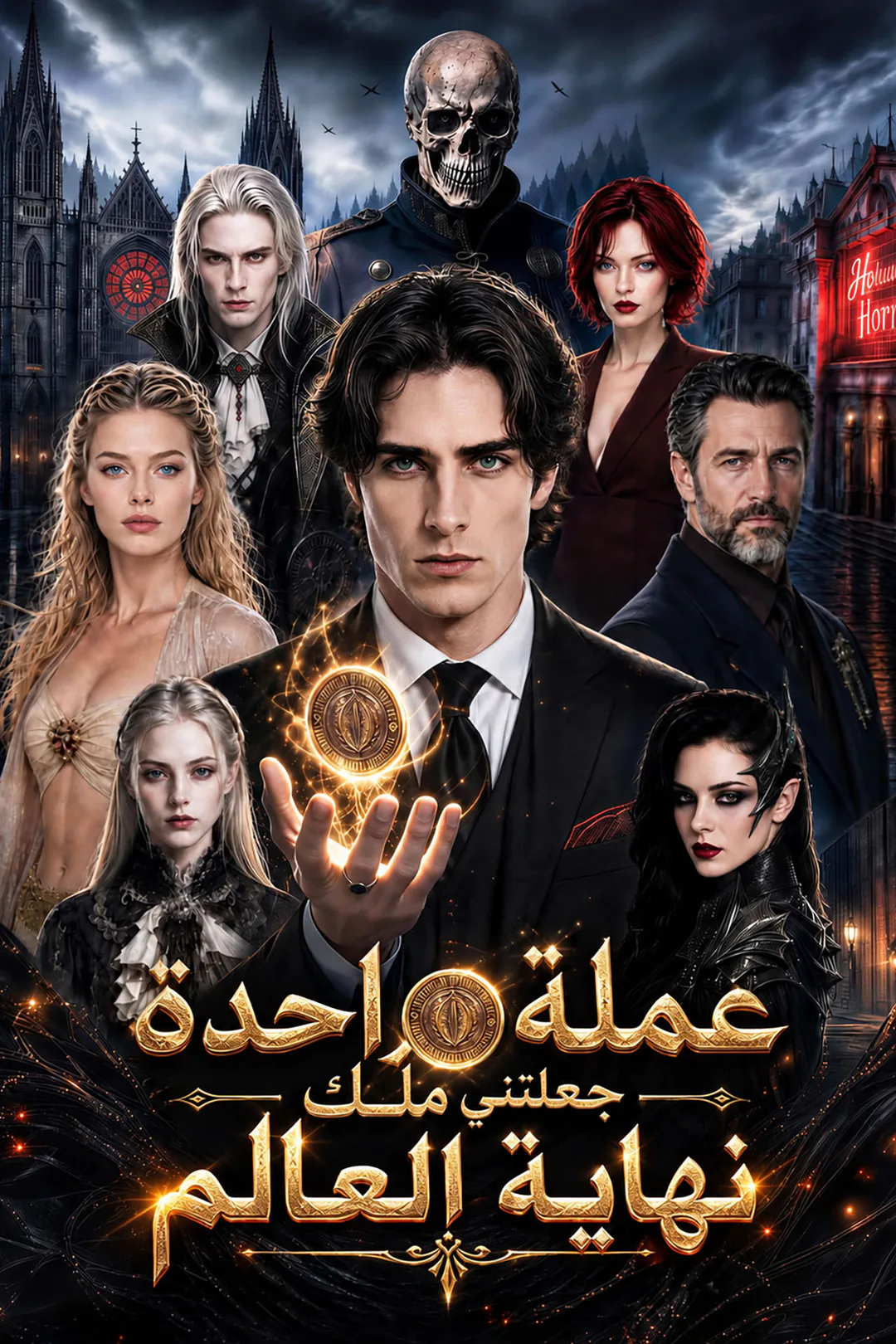 ملصق مسلسل «عملة واحدة جعلتني ملك نهاية العالم»
