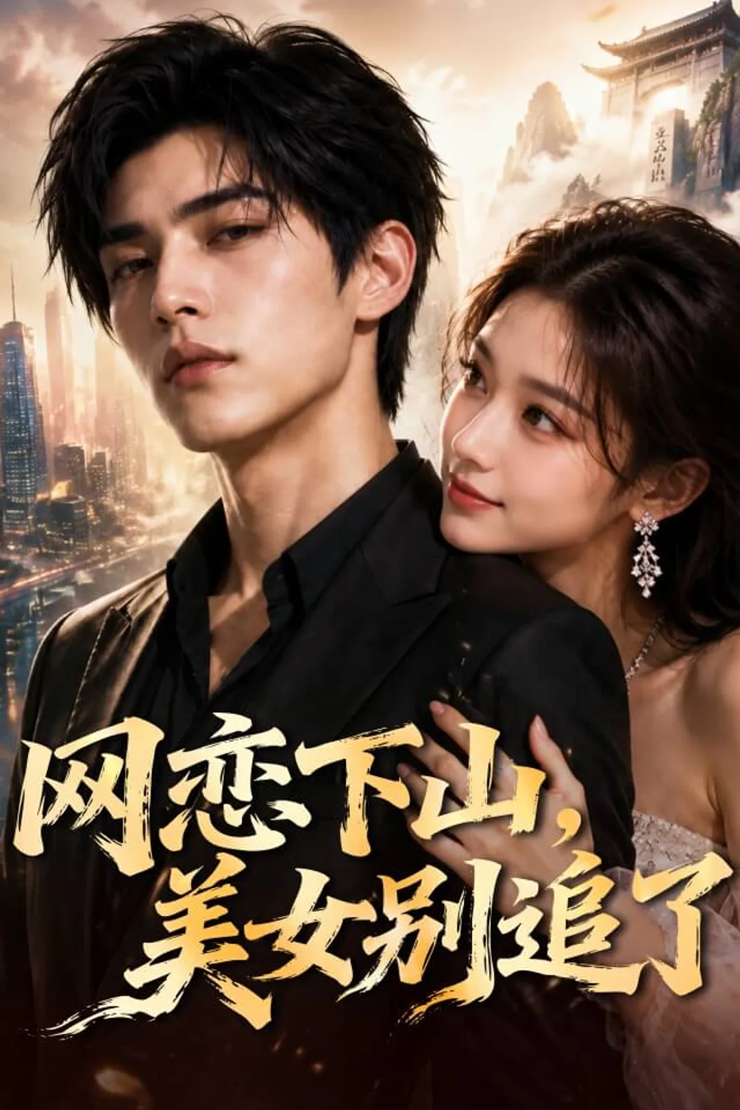 《网恋下山，美女别追了》海报