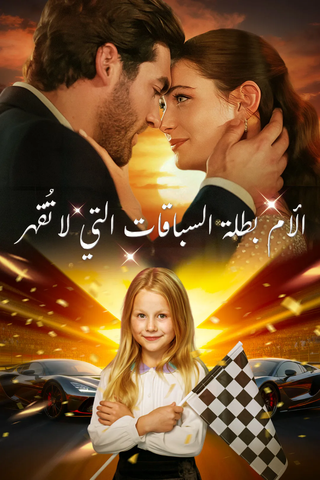 ملصق مسلسل «الأم بطلة السباقات التي لا تُقهر»