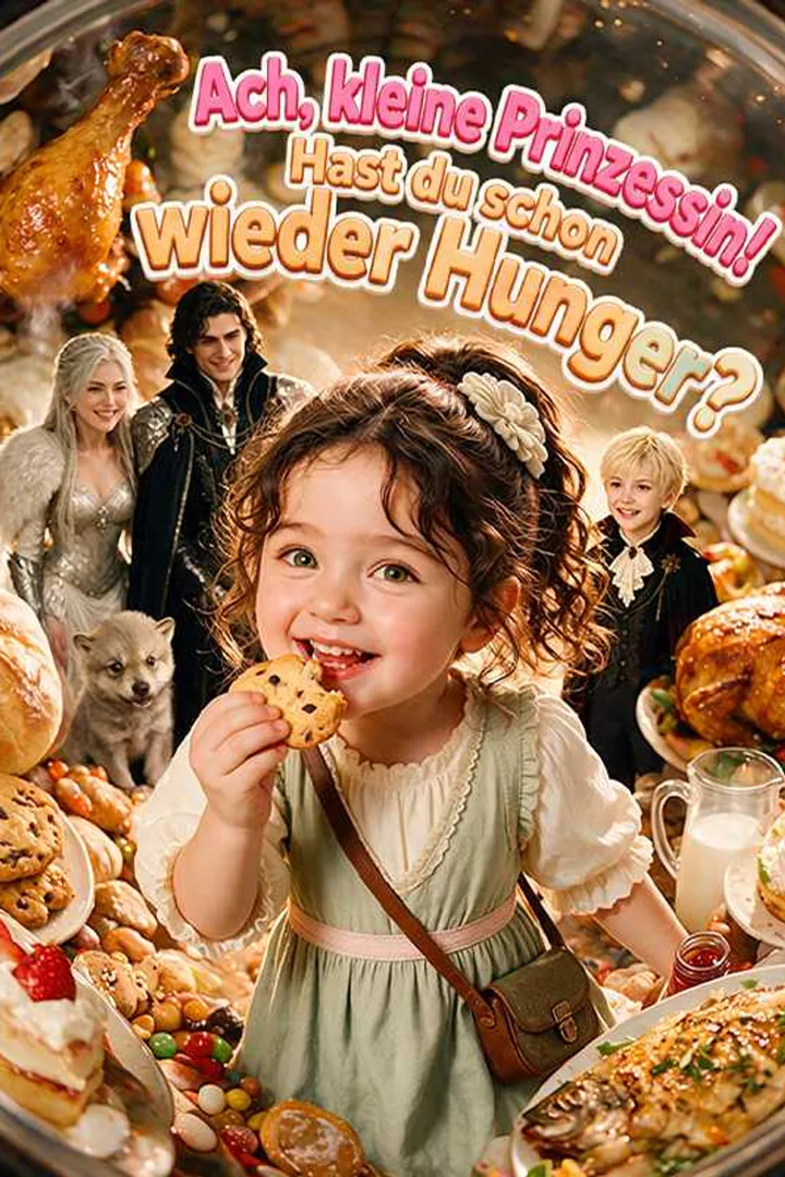 Poster von Ach, kleine Prinzessin! Hast du schon wieder Hunger?