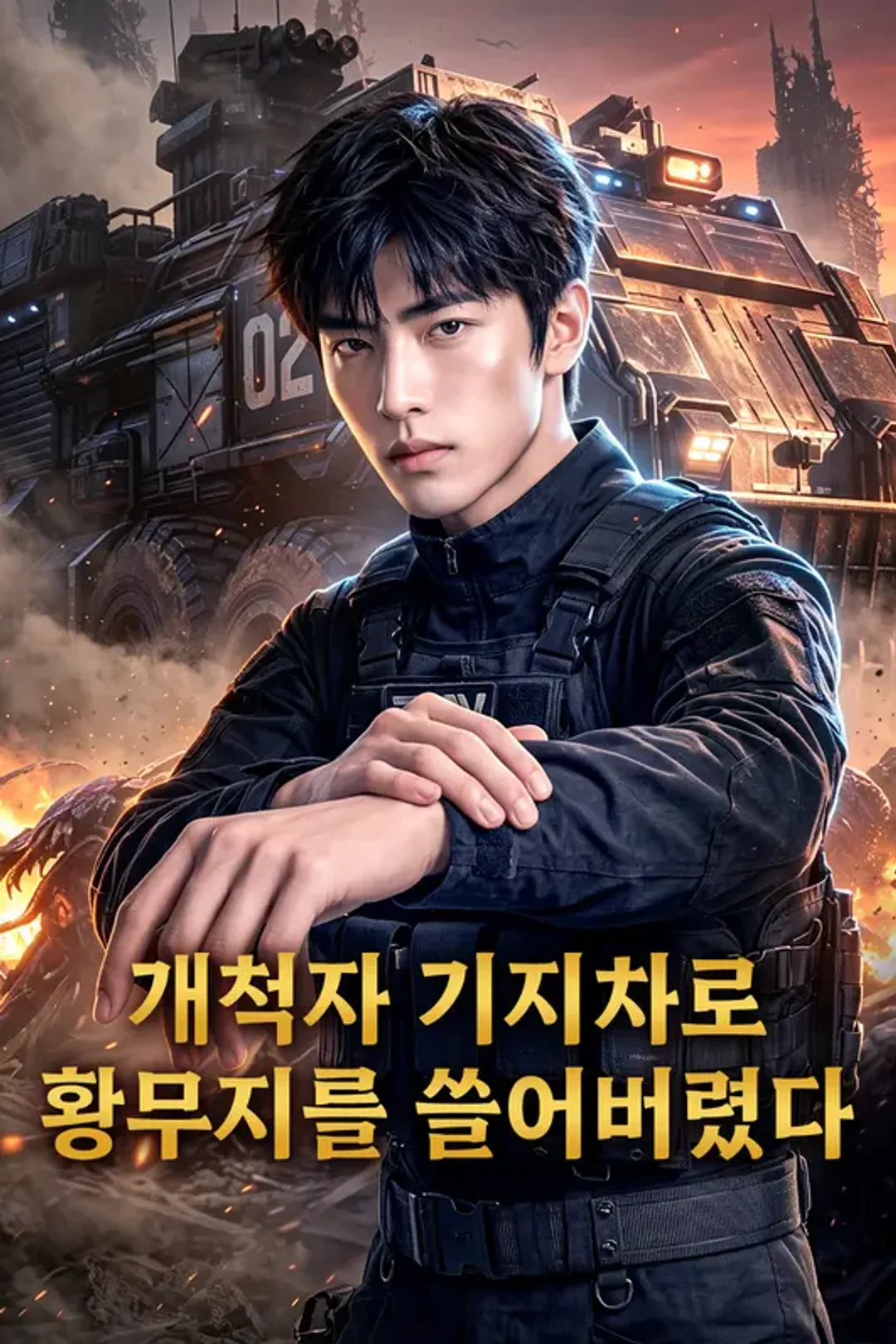 개척자 기지차로 황무지를 쓸어버렸다 포스터