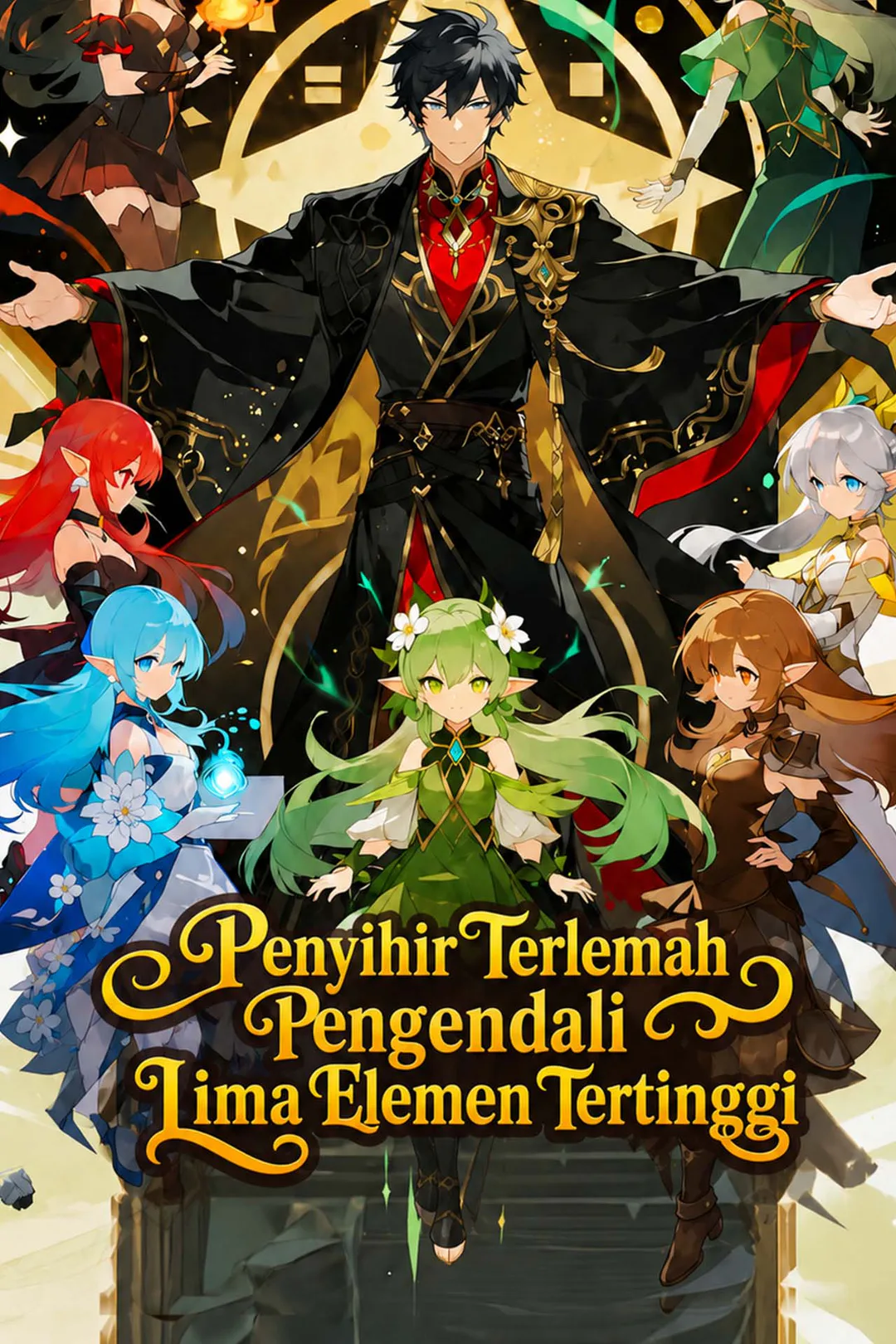 Poster Penyihir Terlemah Pengendali Lima Elemen Tertinggi
