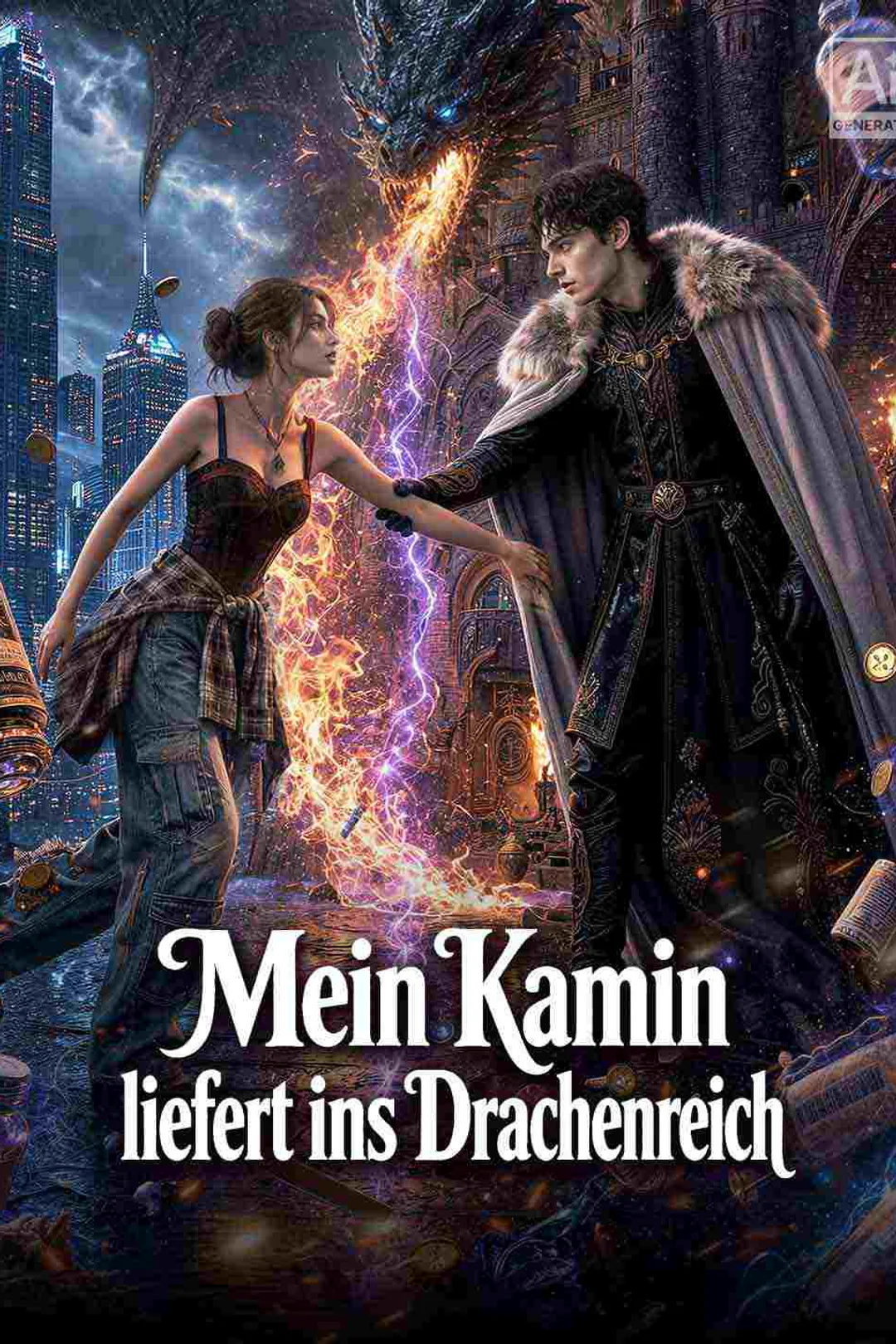 Poster von Mein Kamin liefert ins Drachenreich