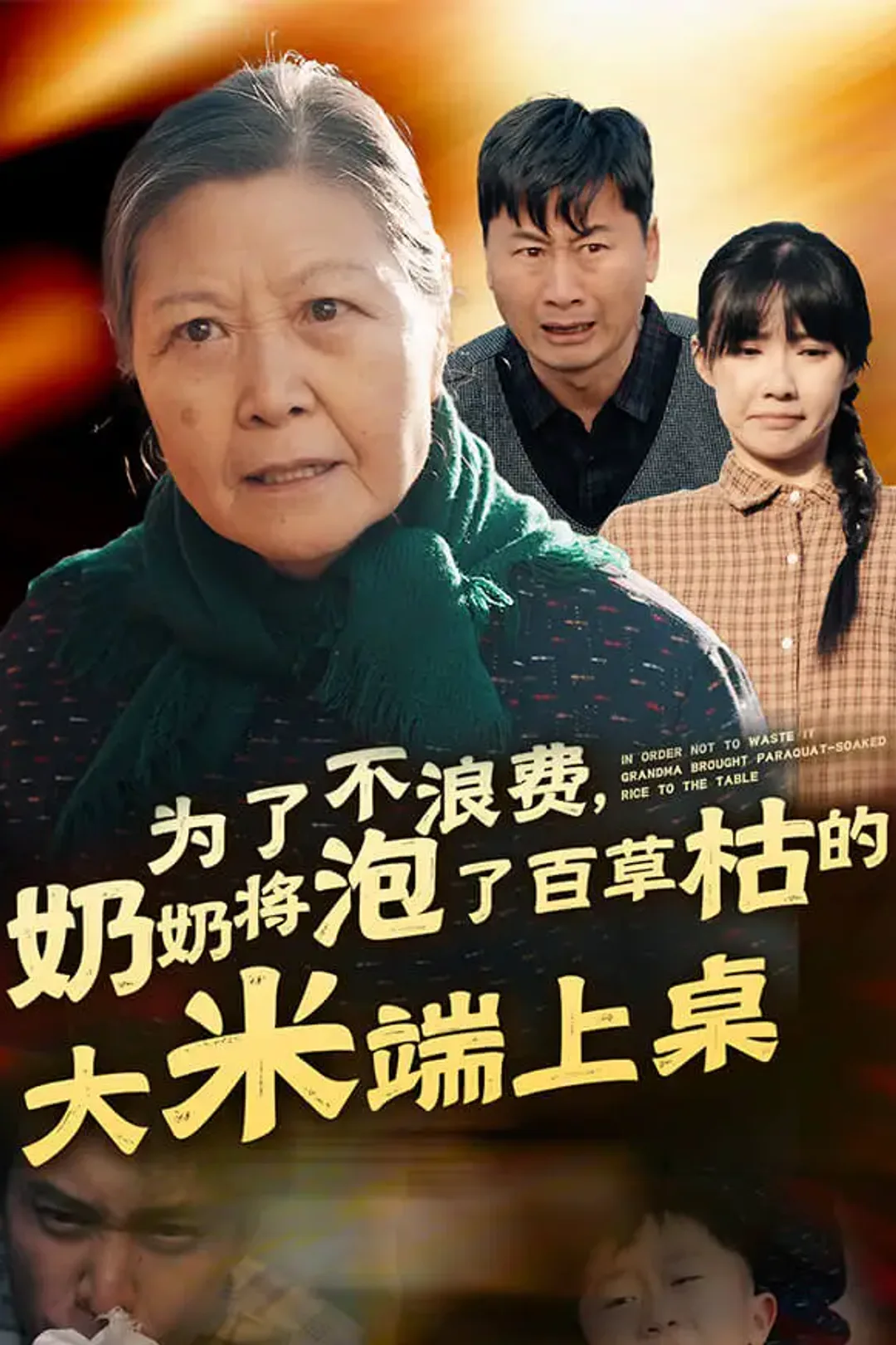 《为了不浪费，奶奶将泡了百草枯的大米端上桌》海报