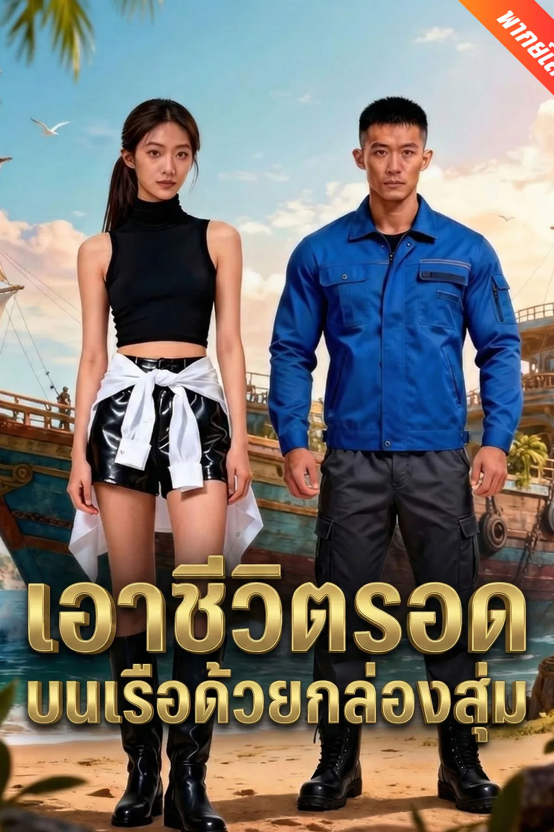 โปสเตอร์ เอาชีวิตรอดบนเรือด้วยกล่องสุ่ม