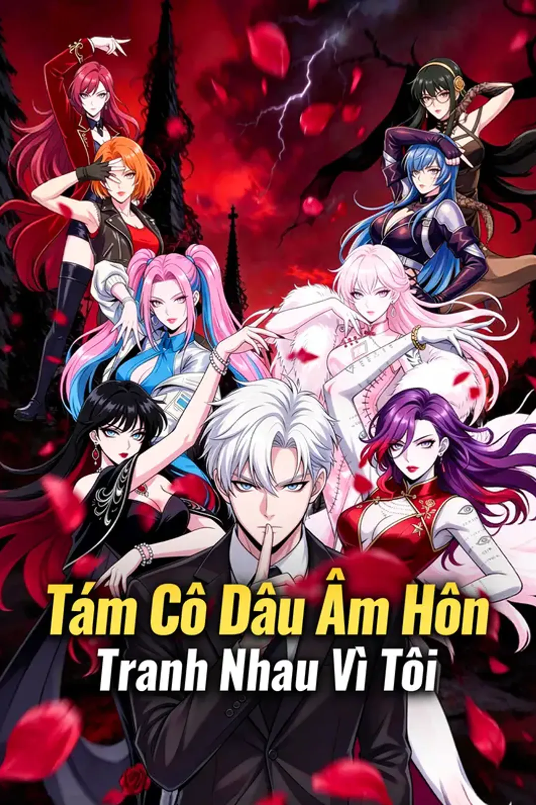 Poster phim Tám Cô Dâu Âm Hôn Tranh Nhau Vì Tôi(Phiên bản lồng tiếng)