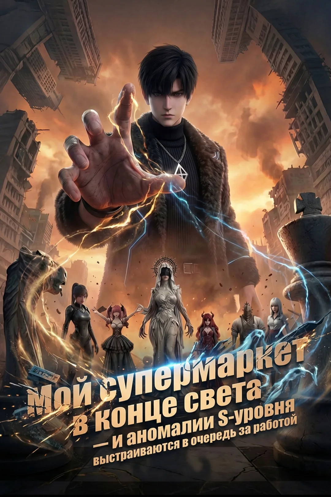 Постер сериала «Мой супермаркет в конце света — и аномалии S-уровня выстраиваются в очередь за работой»