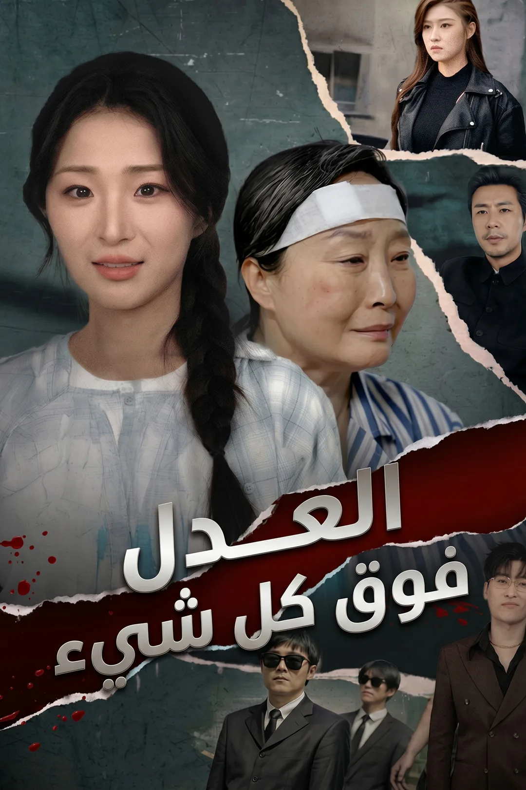 ملصق مسلسل «العدل فوق كل شيء»