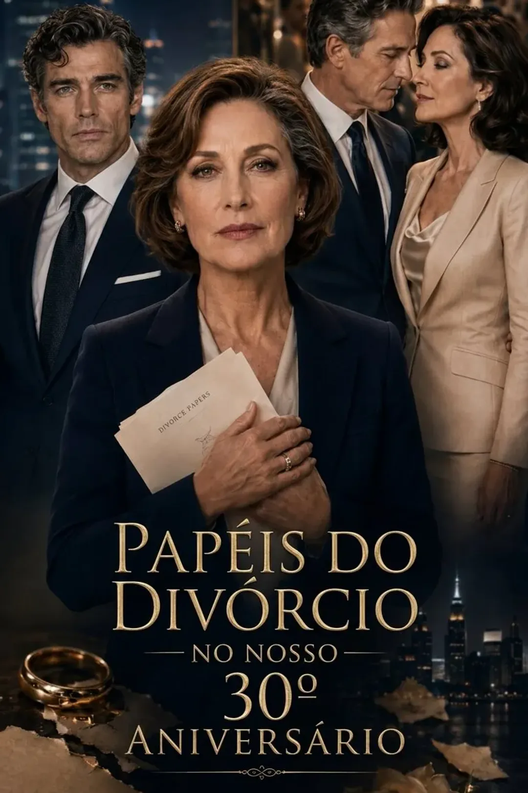 Pôster de Papéis do Divórcio no Nosso 30º Aniversário