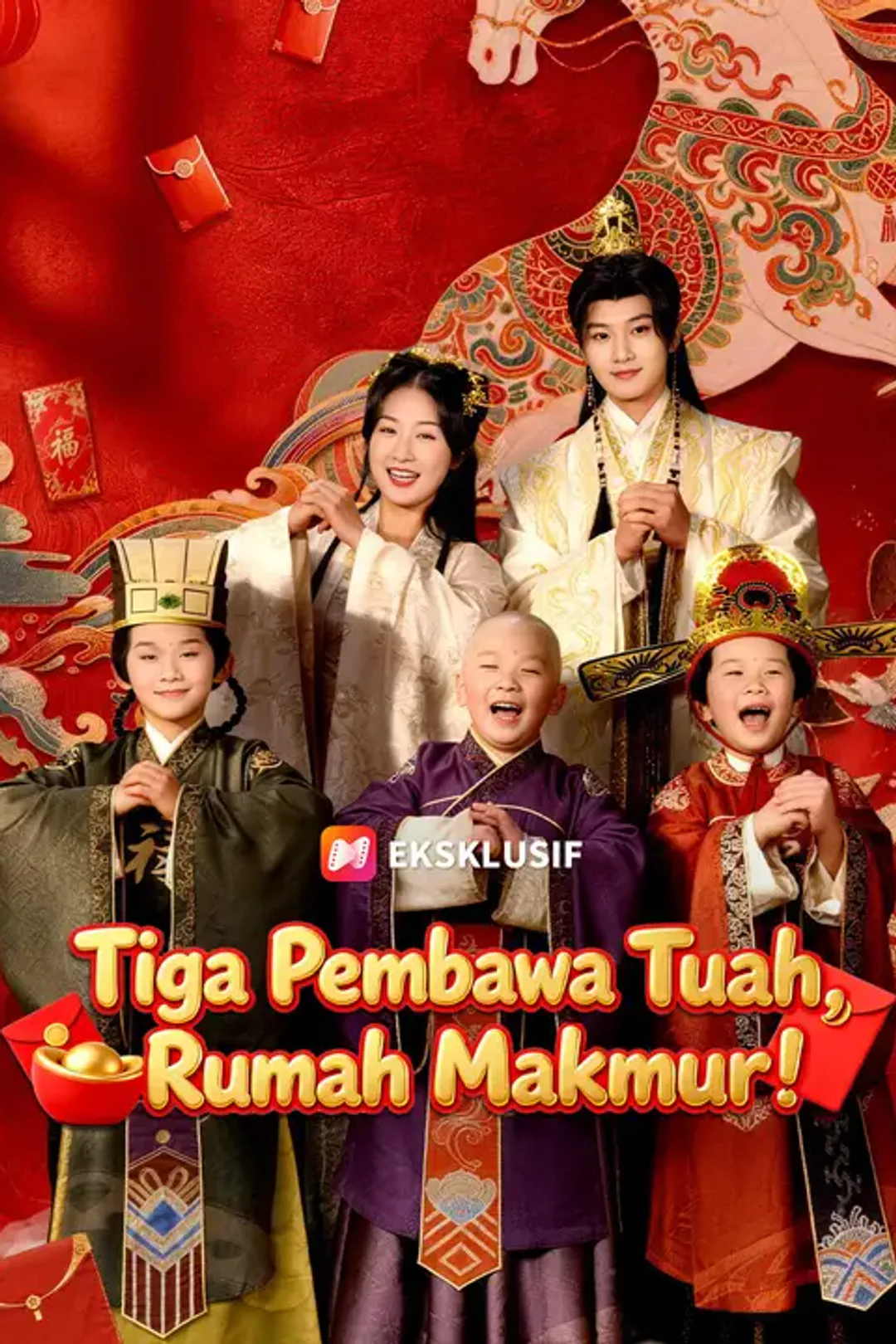 Poster Tiga Pembawa Tuah, Rumah Makmur!