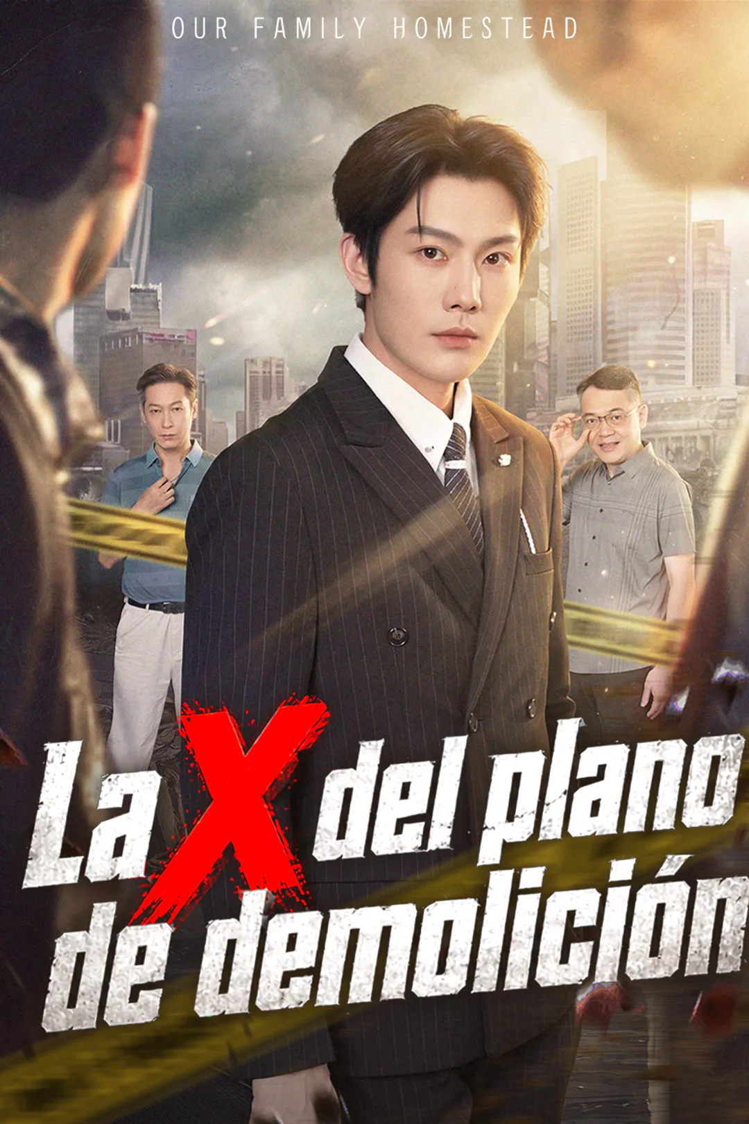 Póster de La X del plano de demolición