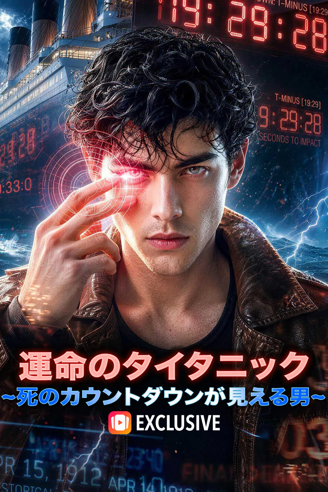 運命のタイタニック~死のカウントダウンが見える男~のポスター