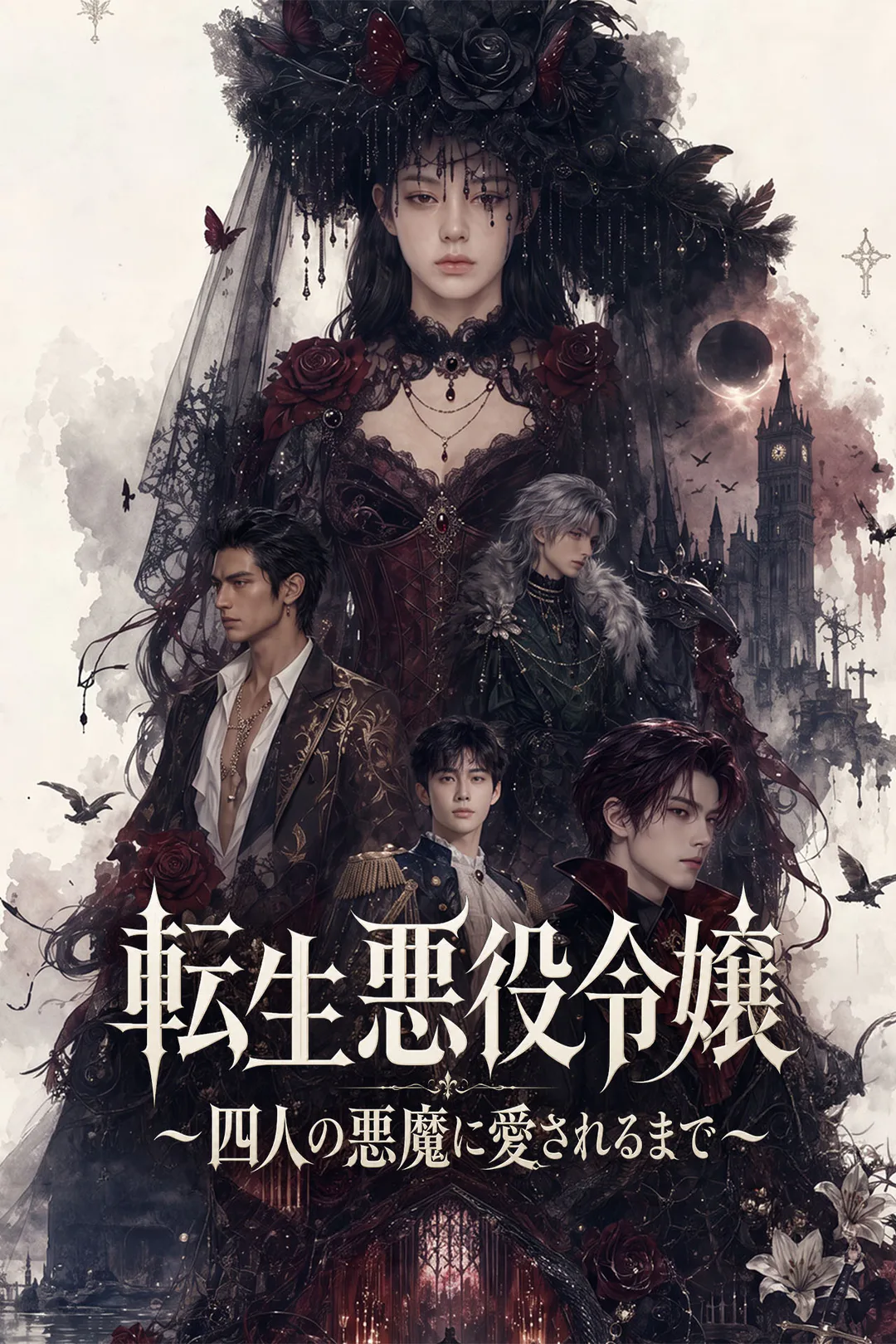 転生悪役令嬢~四人の悪魔に愛されるまで~のポスター