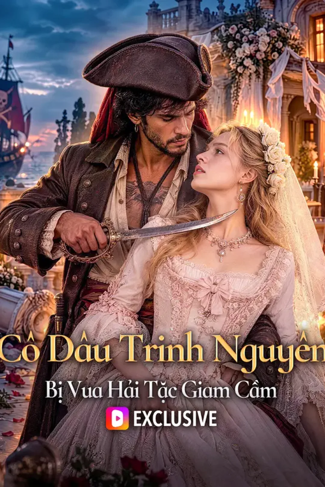 Poster phim Cô Dâu Trinh Nguyên Bị Vua Hải Tặc Giam Cầm