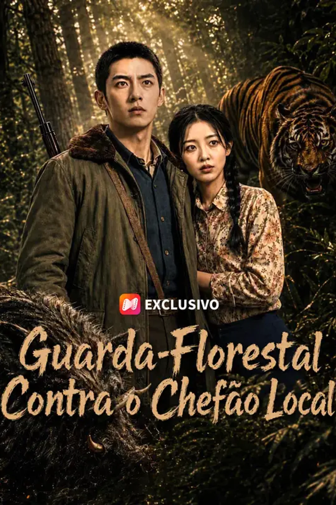 Pôster de Guarda-Florestal Contra o Chefão Local