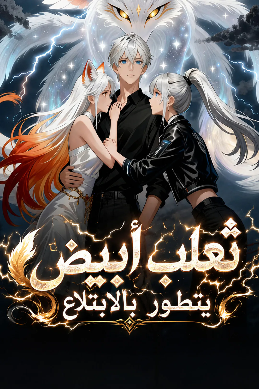 ملصق مسلسل «ثعلب أبيض يتطور بالابتلاع»