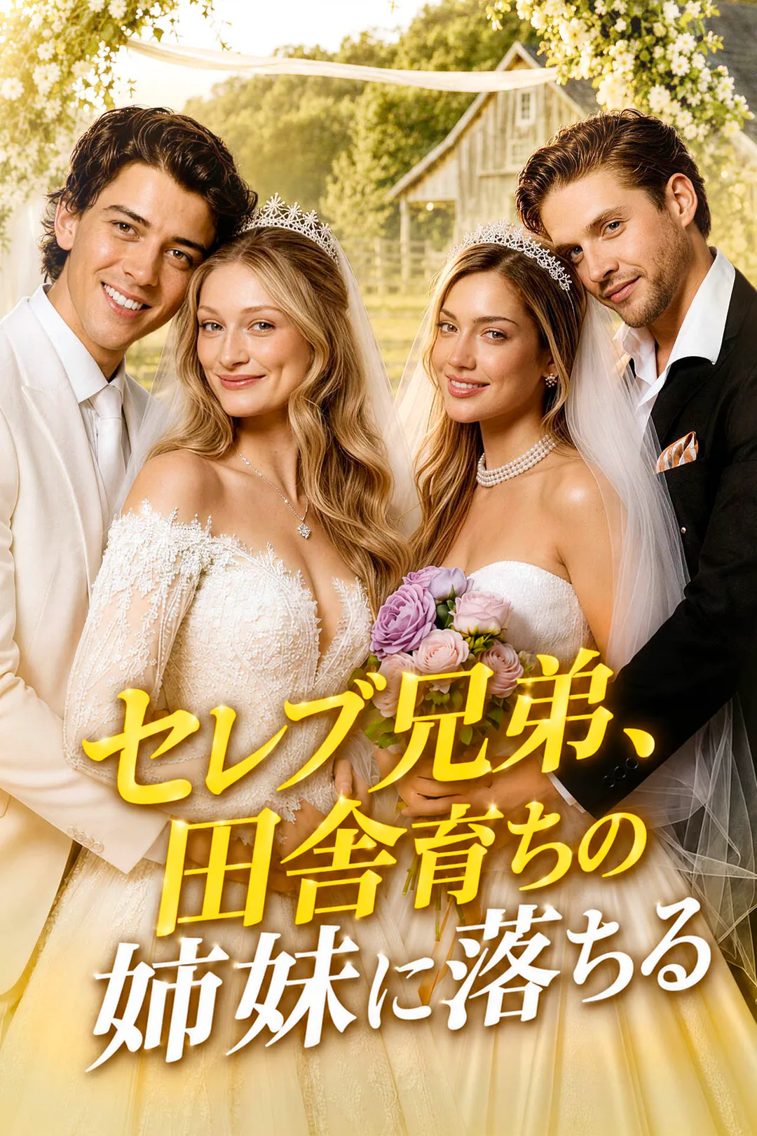 セレブ兄弟、田舎育ちの姉妹に落ちるのポスター