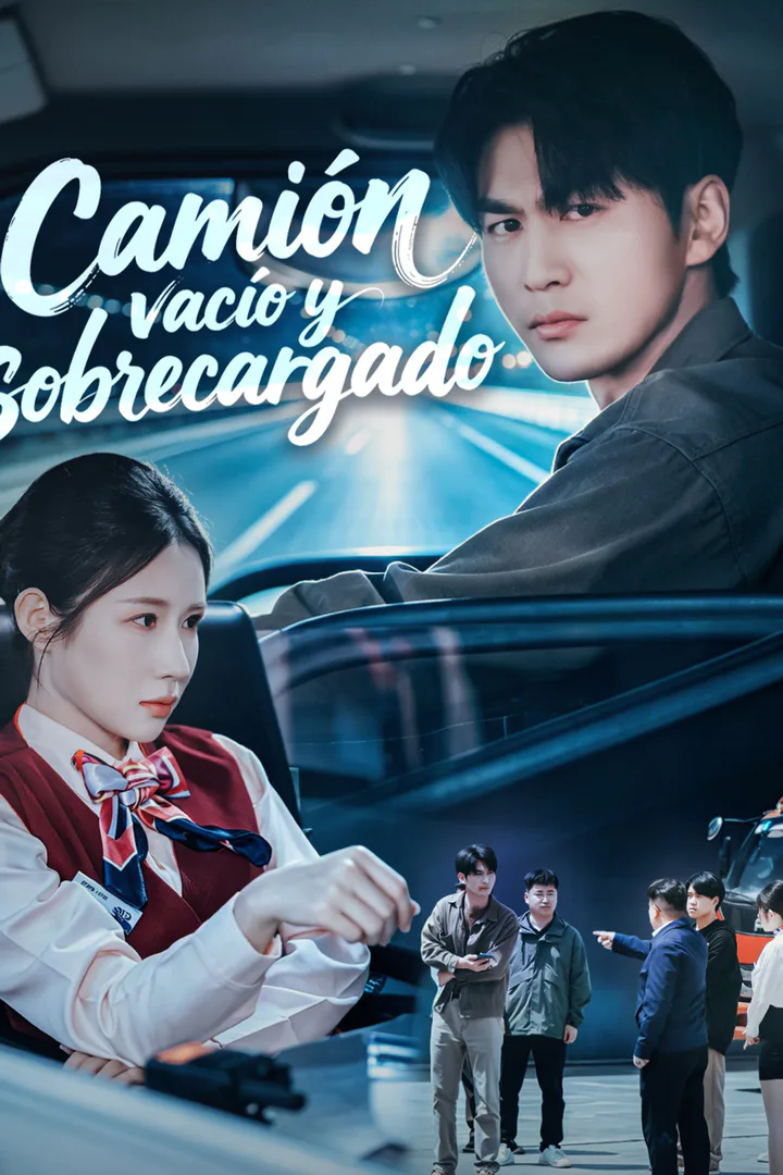 Póster de Camión vacío y sobrecargado