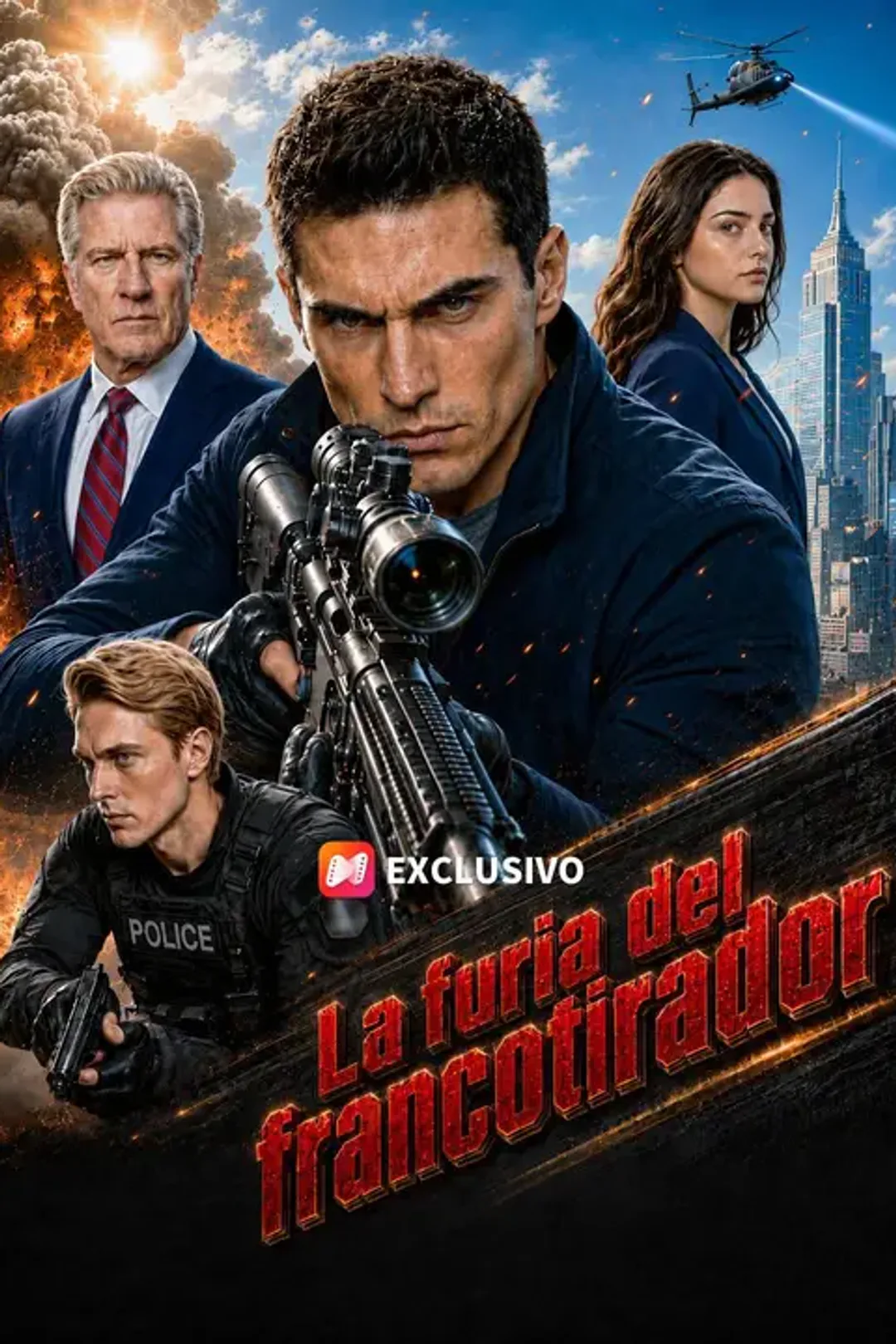 Poster La furia del francotirador