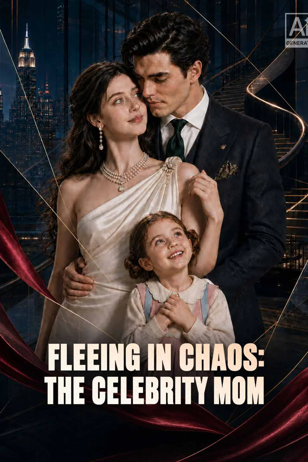 Fleeing in Chaos: The Celebrity Mom poster