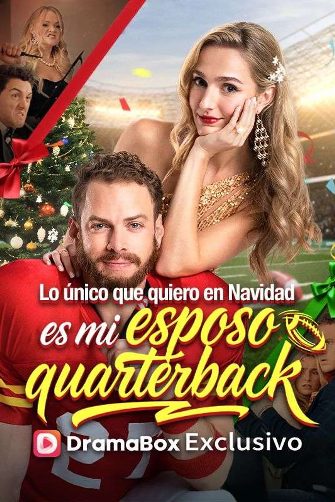 Póster de Lo único que quiero en Navidad es mi esposo quarterback