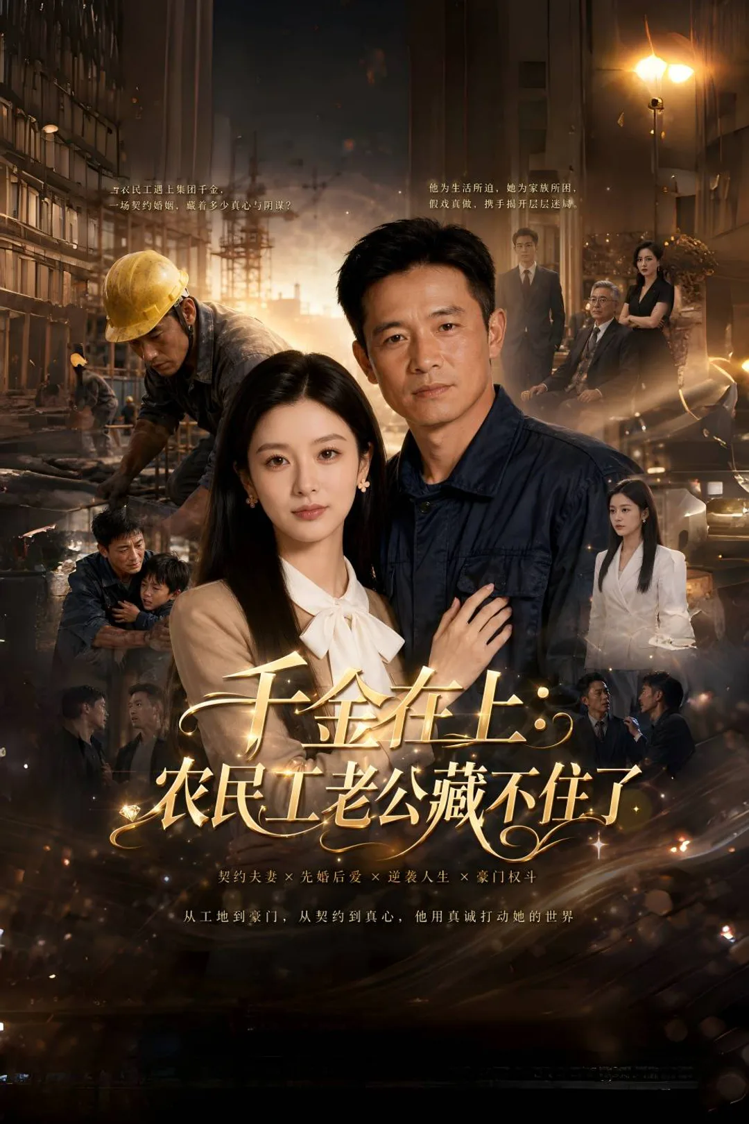《千金在上:农民工老公藏不住了》海报