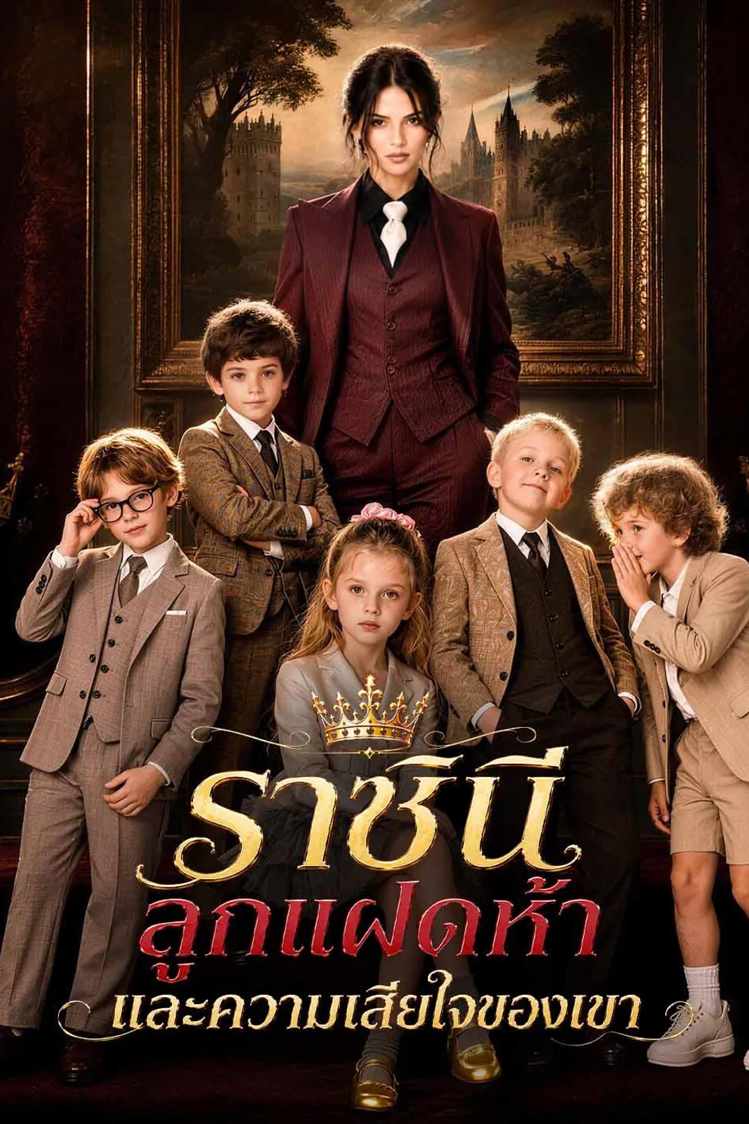 โปสเตอร์ ราชินี ลูกแฝดห้า และความเสียใจของเขา