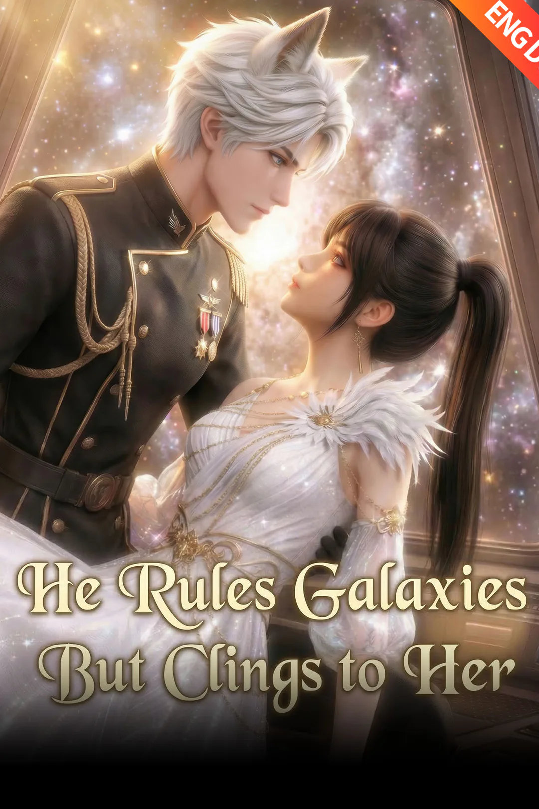 He Rules Galaxies But Clings to Her poster
