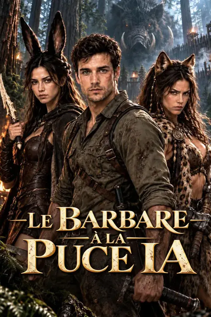 Affiche de Le barbare à la puce ia