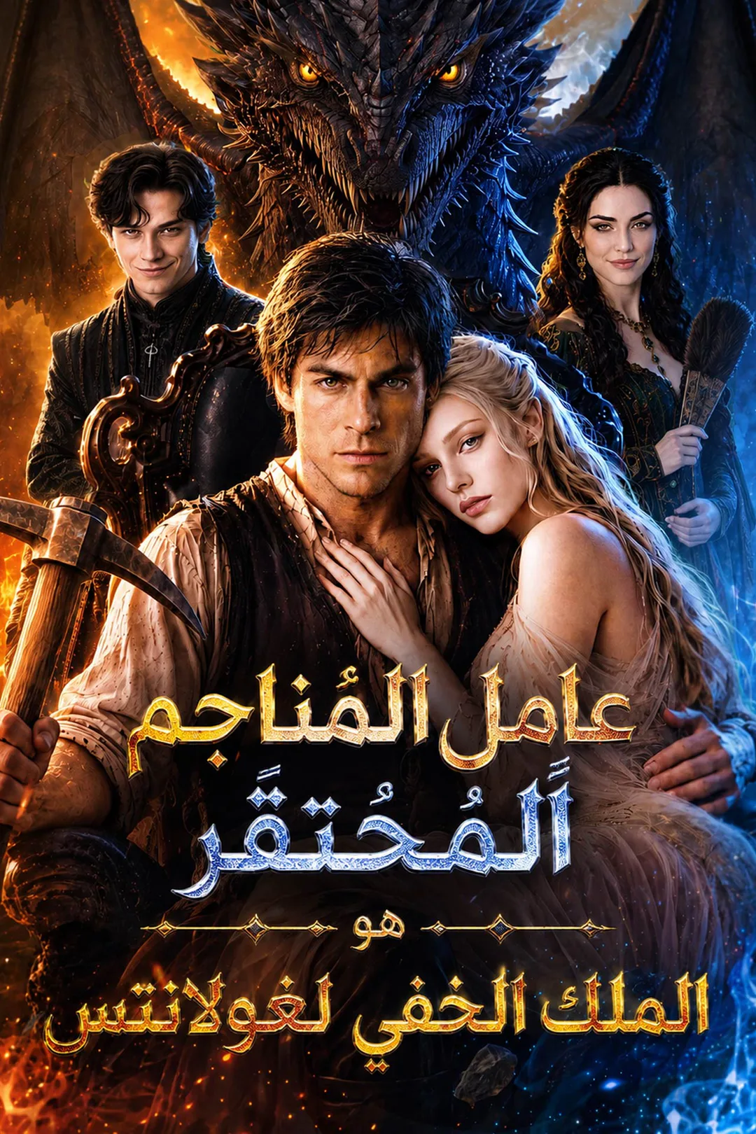 ملصق مسلسل «عامل المناجم المُحتقر هو الملك الخفي لغولانتس»