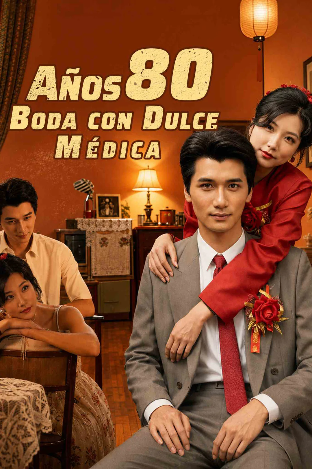 Póster de Años 80: Boda con Dulce Médica