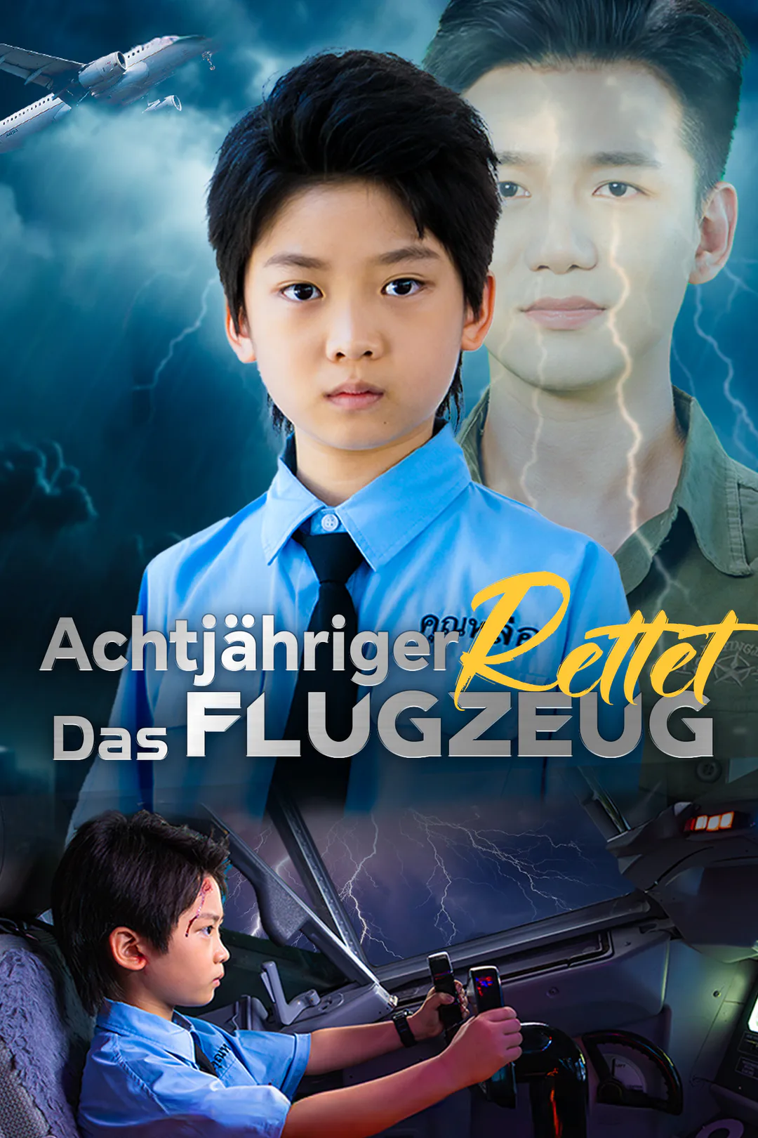 Poster von (Synchronisiert) Achtjähriger rettet das Flugzeug