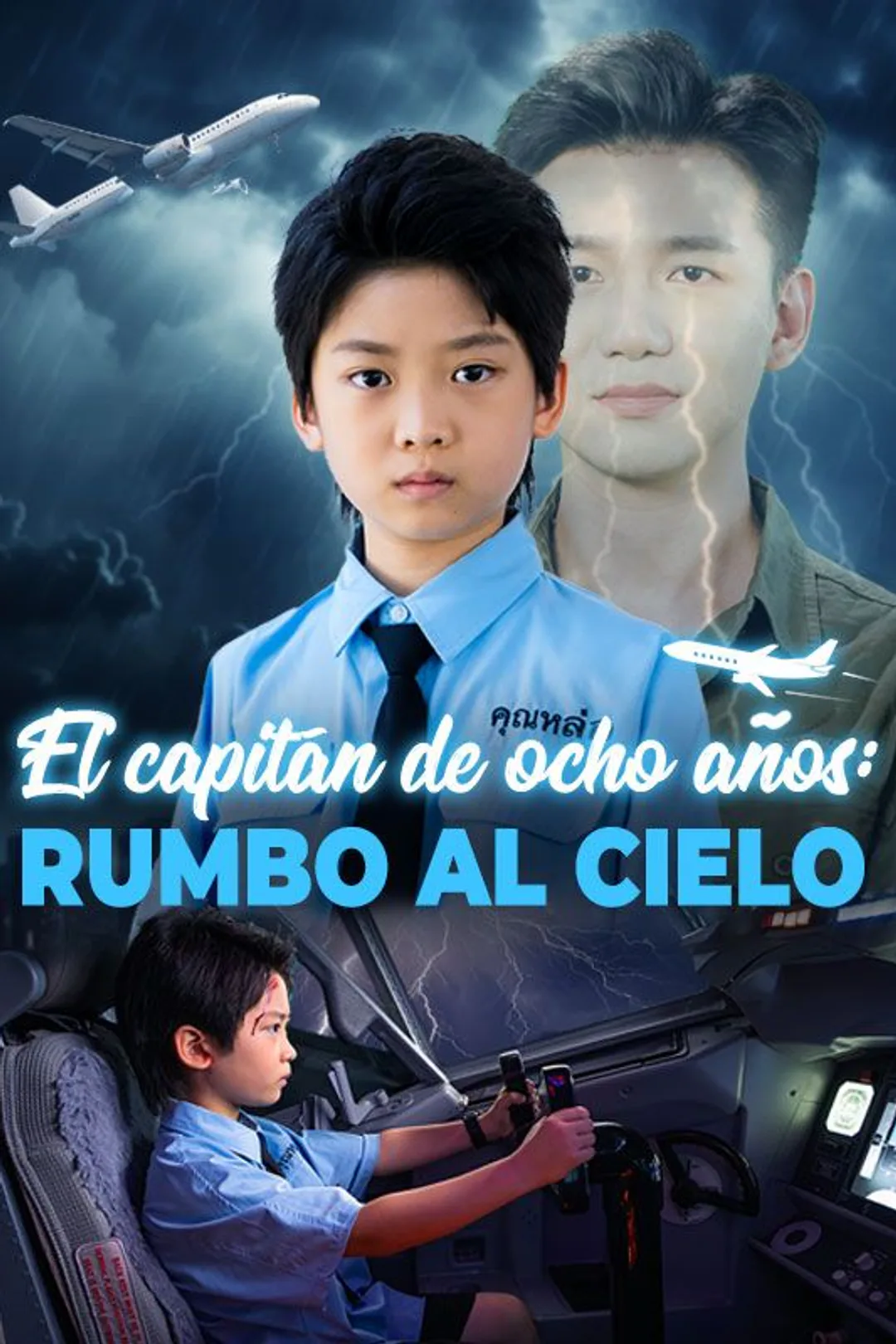 Póster de El capitán de ocho años: Rumbo al cielo